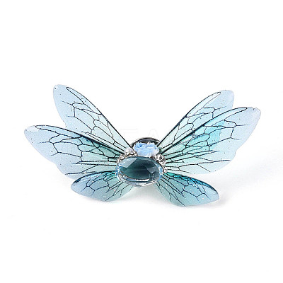 Butterfly Epoxy Resin Pins JEWB-N010-02C-1
