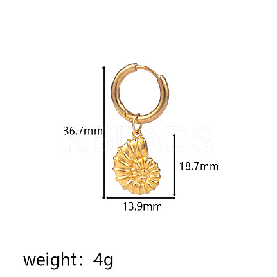 304 Stainless Steel Hoop Dangle Earrings WG37D9E-08-1