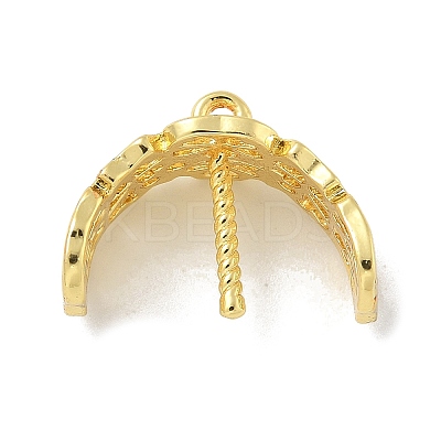 Rack Plating Brass Pendant Bails KK-G515-26G-1