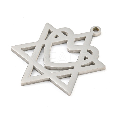 Non-Tarnish 304 Stainless Steel Pendants STAS-Z076-4P-1