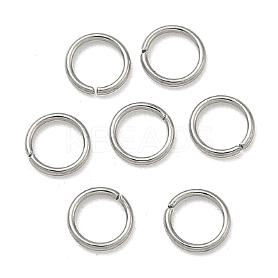 Tarnish Resistant 304 Stainless Steel Open Jump Rings X-STAS-M008-04A-1