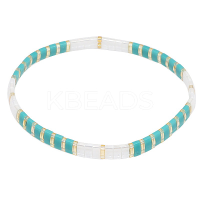 Bohemian Glass Seed Beaded Stretch Bracelets JM4508-32-1