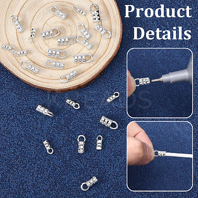30Pcs 3 Styles Brass Cord Ends KK-BBC0026-08S-1
