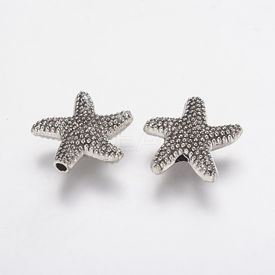 Tibetan Style Alloy Beads X-PALLOY-F202-22AS-1