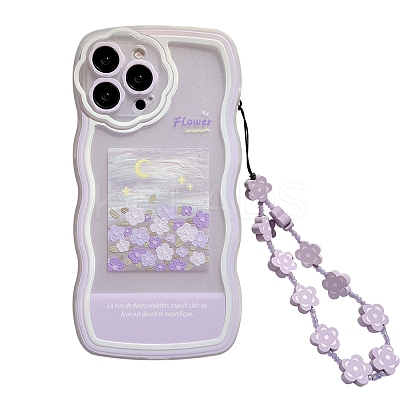 Oil Painting Flower TPU Plastic Mobile Phone Cover PW-WGF7DDA-11-1