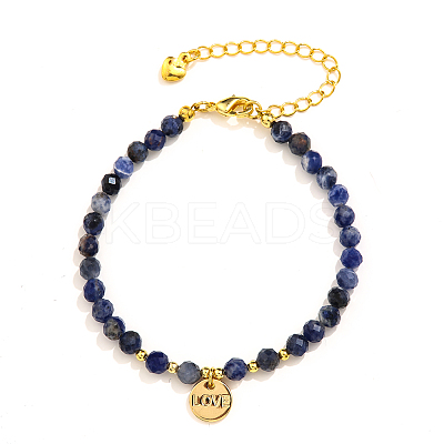 Natural Gemstone Beads Stretch Bracelets PN0499-3-1