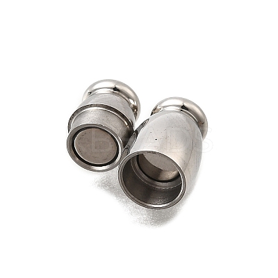 Barrel 304 Stainless Steel Magnetic Clasps STAS-D382-03B-P-1
