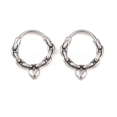 316 Stainless Steel Cartilage Earrings AJEW-C044-16A-AS-1
