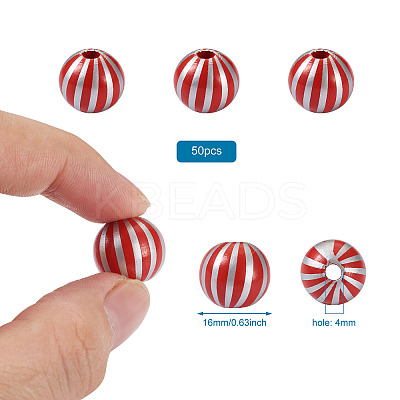 Natural Wooden Beads WOOD-TAC0010-04D-1