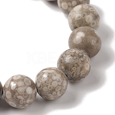 10mm Round Natural Maifanite Braided Bead Bracelets BJEW-C067-01C-06-1