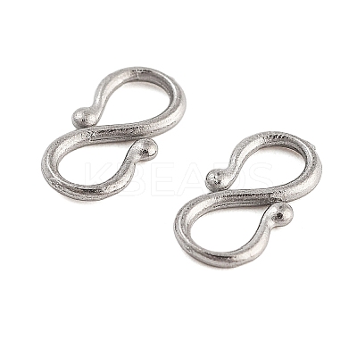 Non-Tarnish 304 Stainless Steel S-Hook Clasps STAS-L082-001P-01-1