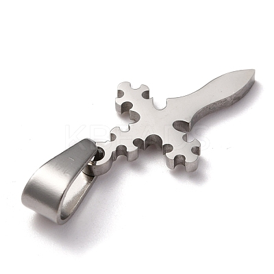 Tarnish Resistant 304 Stainless Steel Pendants STAS-P253-15P-1