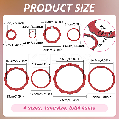 Plywood Embroidery Hoops DIY-WH0888-798B-1