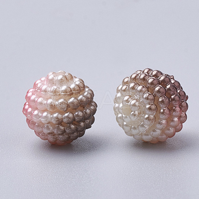 Imitation Pearl Acrylic Beads OACR-T004-10mm-19-1
