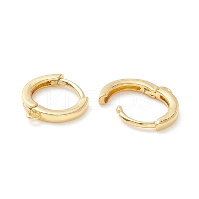 Rack Plating Brass Hoop Earring Findings KK-D073-30G-1