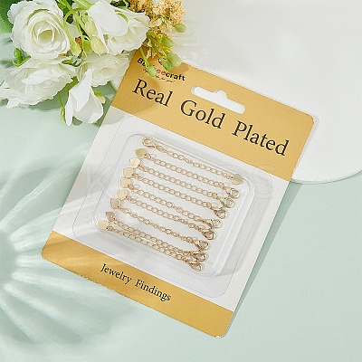 20Pcs Brass Chain Extender KK-BBC0022-89-1