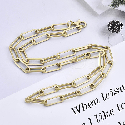 Brass Paperclip Chains MAK-S072-14D-MG-1