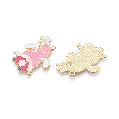 Alloy and Enamel Pendants ENAM-T021-21A-1