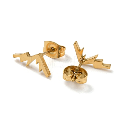 Golden 304 Stainless Steel Stud Earrings for Women LS-EJEW-E294-01G-01-1