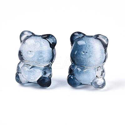 Baking Paint Transparent Glass Beads DGLA-N018-02A-1