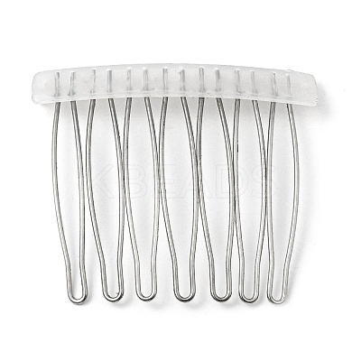304 Stainless Steel & Plastic Hair Comb Findings MAK-K021-07A-P-1
