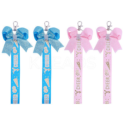 4Pcs 2 Colors Cloth Bowknot Pendant Decoration FIND-CA0010-24A-1