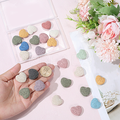 24Pcs Unwaxed Natural Lava Rock Beads G-PA0002-13-1