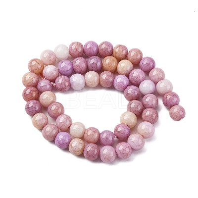 Ombre Effect Dyed Glass Beads Strands X-GLAA-T031-01O-10-1