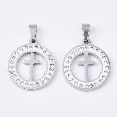 201 Stainless Steel Pendants STAS-N089-30P-1