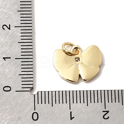 Brass Pave Clear Cubic Zirconia Charms KK-G554-03A-01-1