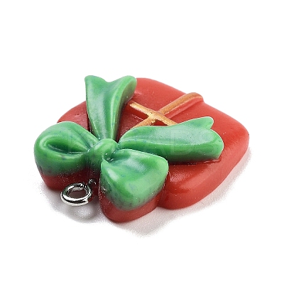 Christmas Theme Opaque Resin Pendants RESI-F054-A03-1