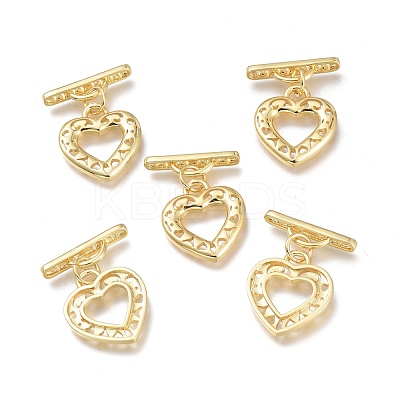 Brass Toggle Clasps KK-Q764-05G-1