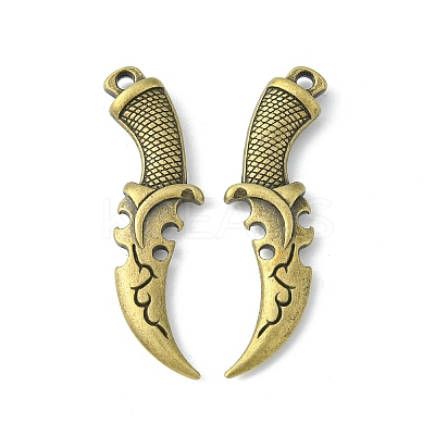 Tibetan Style Alloy Pendants TIBEP-A16825-AB-NR-1