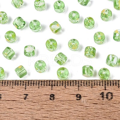 Transparent Colours Picasso Glass Beads SEED-Q039-05A-C02-1