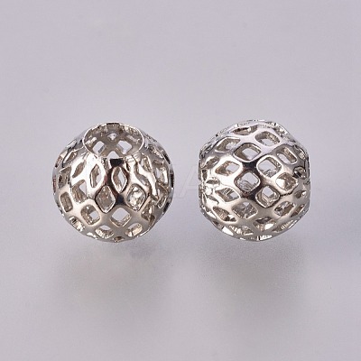 Brass European Beads KK-C2990-N-1