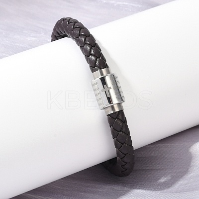 Braided Microfiber Leather Cord Bracelets BJEW-D304-13P-01-1