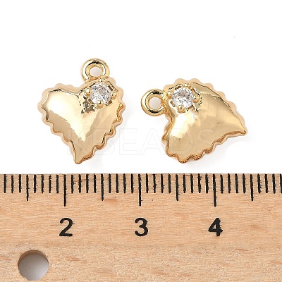 Brass Micro Pave Cubic Zirconia Pendants KK-S531-12G-D-1