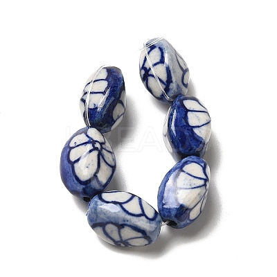 Blue and White Porcelain Beads PORC-C003-02-1
