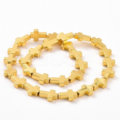 Electroplated Non-magnetic Synthetic Hematite Beads Strands G-C006-08G-1