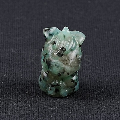 Natural Sesame Jasper Carved Unicorn Figurines Statues for Home Office Desktop Decoration PW-WG35462-17-1