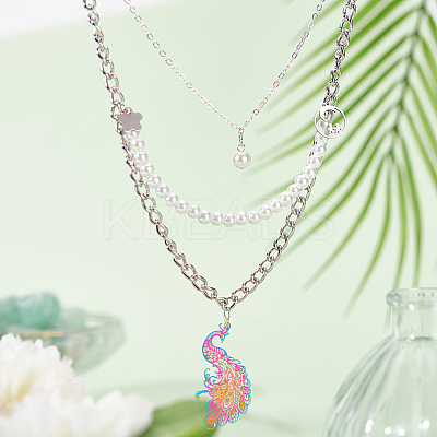 54Pcs 9 Style Ion Plating(IP) 201 Stainless Steel Filigree Pendants STAS-DC0014-74-1