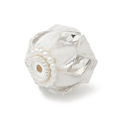 Transparent Acrylic Beads CLAY-NH0003-04S-1