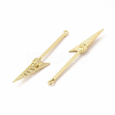 Rack Plating Alloy Big Pendants PALLOY-E025-10G-1