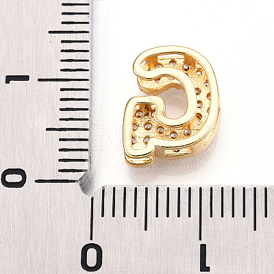 Brass Micro Pave Cubic Zirconia Charms KK-N254-217G-G-1