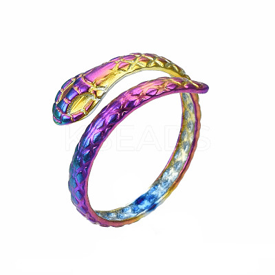 Snake Wrap Cuff Rings RJEW-N038-006-1