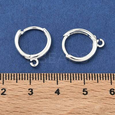 Brass Hoop Earring Findings LS-KK-G557-11S-1