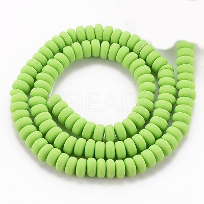 Handmade Polymer Clay Beads Strands CLAY-N008-008O-1
