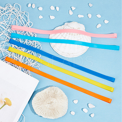12Pcs 12 Colors Silicone Towel Bands for Beach Chairs AJEW-GF0006-86-1