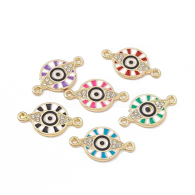 Alloy Crystal Rhinestone Connector Charms FIND-C019-52KCG-1