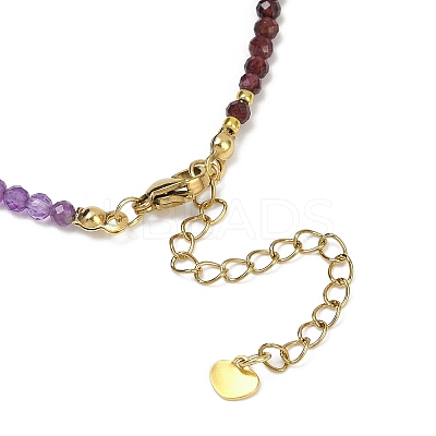 Chakra Natural Mixed Gemstone Chips Beaded Bracelets for Women BJEW-JB11631-02-1